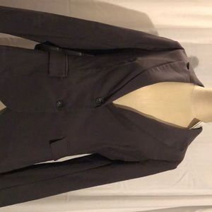 Grass charcoal gray two button blazer size L